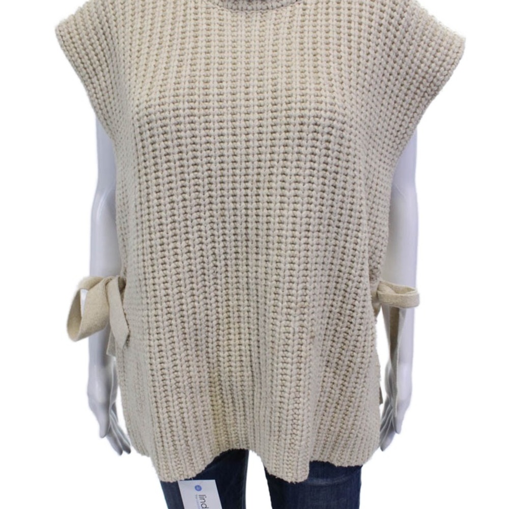 See By Chloe Cream Cowl Neck Sweater